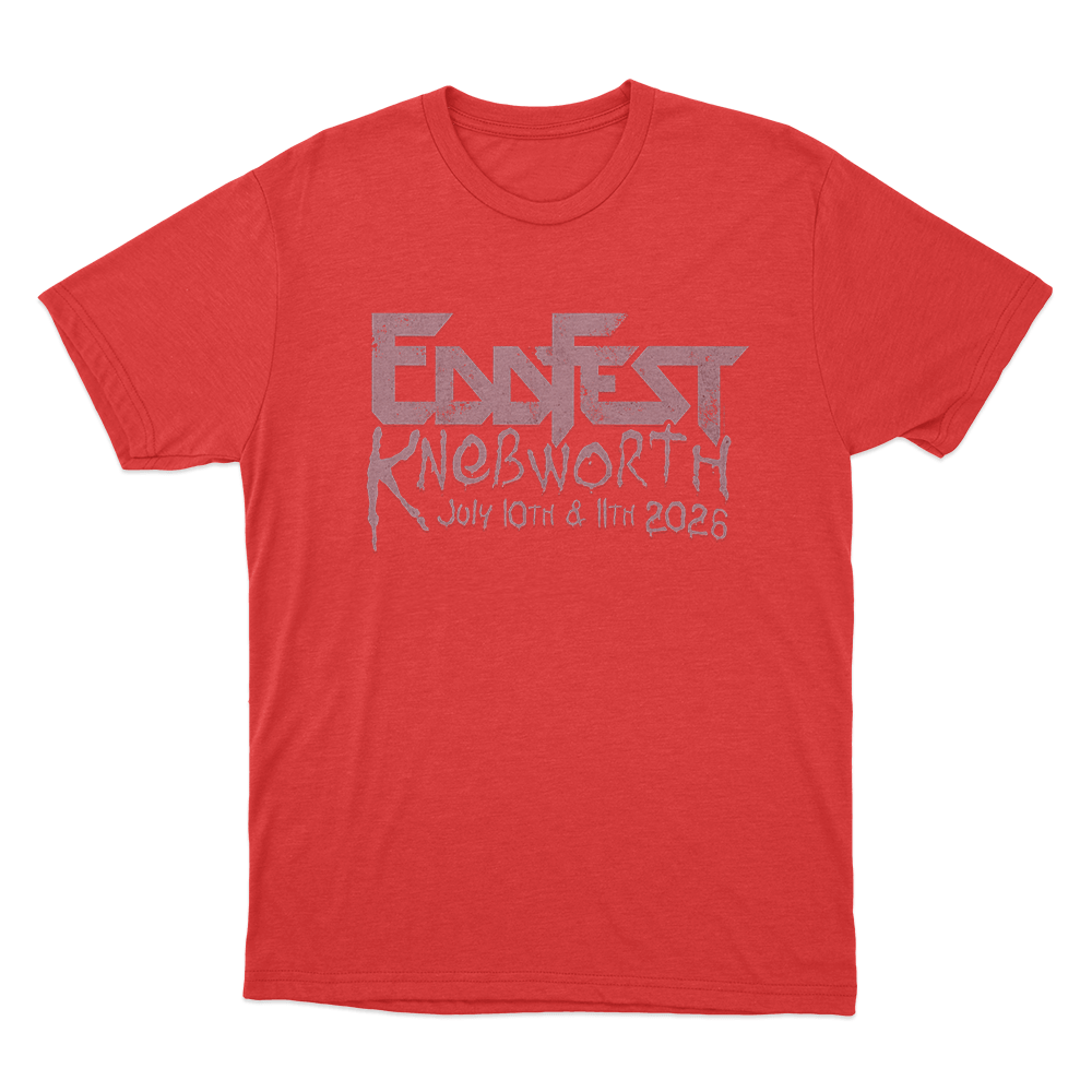 Eddfest Knebworth 2026 Unisex T Shirt Red Eddfest Knebworth 2026 Unisex T Shirt Red