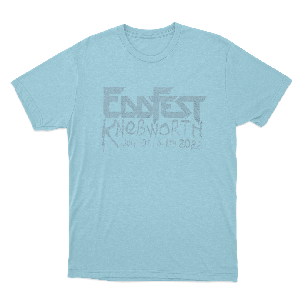 Eddfest Knebworth 2026 Unisex T Shirt Sky Blue Eddfest Knebworth 2026 Unisex T Shirt Sky Blue